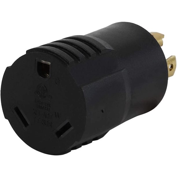 Nema L1430P Locking Male 125/250 Generator Plug to TT30R (Female) RV