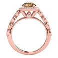 thumbnail image 3 of Aonejewelry 1.20 Ct. Ttw Diamond and Moragnite Ring In 14k Rose Gold, 3 of 4