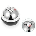 thumbnail image 2 of 5 Speed Black Chrome Silver Front Manual Gear Shift Knob Plastic for Fiat 500, 2 of 7