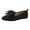 Black, variant on Women's Athletic Shoes for Light Gym & Fitness Classes Women's Casual On Shoes Fashion Bow Knot Breathable Comfortable Lightweight Flat Loafers For Daily Walking And Outing