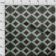 thumbnail image 2 of oneOone Georgette Viscose Fabric Argyle Ikat Print Fabric By Yard 42 Inch Wide, 2 of 4