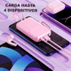 thumbnail image 3 of Mini Power Bank Genérico PB10000 Portátil Rosa 10000mAh con Cables y Linterna, 3 of 3