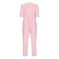 thumbnail image 4 of Kaerm Combinaison Adaptative pour Femmes Âgées à Besoins Particuliers, Manches Courtes, Pantalon Long pour Alzheimer, Rose, P, 4 of 4
