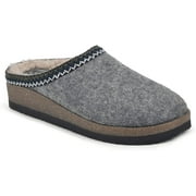WHITE MOUNTAIN Womens Bundle Up Clog 10 Lt Grey/Fabric
