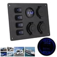 thumbnail image 4 of Rocker Toggle Switch Panel Box, Dual USB Ports Rocker Switch Panel Marine Boat Rocker Switch 4 Gang 12V  For Gps Navigators For Car Boat Rvs, 4 of 8
