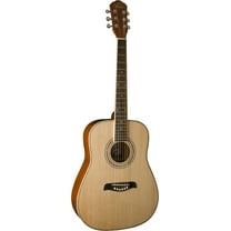 Oscar Schmidt OG1LH Natural Lefty 3/4 Size Dreadnought Guitar. Left hand