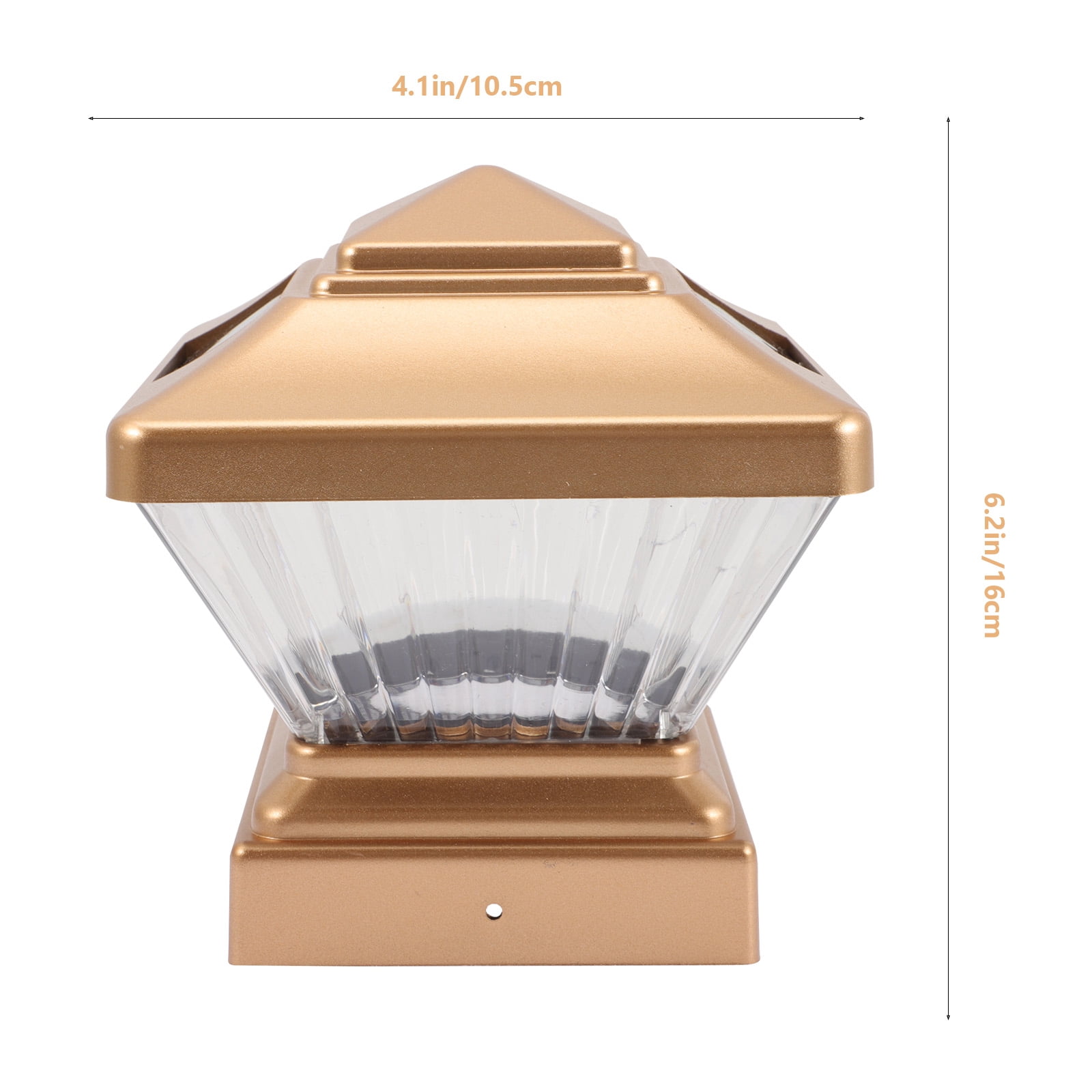 Post Lamp Light Solar Pillar Outdoor Garden Waterproof Floor Lamps for Power Lights Driveway