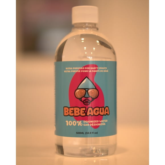 Bebe Agua Ultra-Purified Water For Baby Formula | 16.9 oz Bottles 24-Pack |