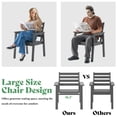 thumbnail image 6 of Jocisland 7 Piece HDPE Outdoor Dining Set, 71" Table with 6 Chairs, Patio Furniture, Grey, 6 of 9
