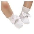 thumbnail image 3 of Baby Girls Princess Bowknot Soft Sole Cotton Crib Shoes Sneaker First Walking Shoes 0-18 Months, 3 of 9