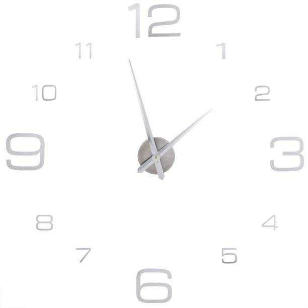 Horloge Murale Autocollante Sans Tic-tac, Horloge Murale Bricolage
