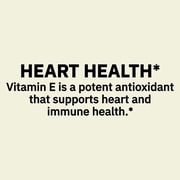 Spring Valley Vitamin E Dietary Supplement Softgels for Heart Health, 180 mg, 500 Count