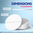 thumbnail image 2 of Cake Boards,10 Inch Cake Drum Cake Boards 10 Inch Round - Bend Resistant Multi-Layered Cake Base for Displays 5PCS, 2 of 7