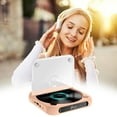 thumbnail image 4 of Xecvkr Portable CD Player with Bluetooth 5.1, AUX Output, Shock Protection, LCD Display, Rechargeable Battery, for Home, Car, Prenatal Education, 4 of 6