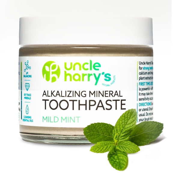 All-Natural Tooth Powder by Uncle Harry's Natural Products (4oz Powder)