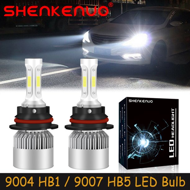 SHENKENUO for Saturn Ion 20032007 Front LED Headlights Bulbs High