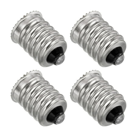 

Uxcell E14 to E12 Light Socket Adapter Converter Bulb Base Lamp Holder Connector Silver Tone 4 Pack