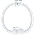 thumbnail image 7 of VEGCOO [4 Pack] Magnetic Curtain Tiebacks Convenient Drape Tie Backs Pearl Decorative Rope Holdback Holder for Small, Thin or Sheer Window Drapries (white), 7 of 7