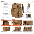 thumbnail image 3 of 5.11 Tactical Backpack Rush 24 2.0 Military Molle Pack, and Laptop Compartment, 37 Liter, Medium, Style 56563 Python, 3 of 8