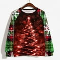 thumbnail image 4 of Turilly Christmas Tree Printed Sweatshirts for Women Loose Fit Round Neck Sweatshirt, 4 of 4