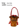 thumbnail image 3 of relayinert Xmas Tree Pendent Gift Holder Candy Bag Craftsmanship DIY Prop Exquisite Deer Shape, 3 of 6