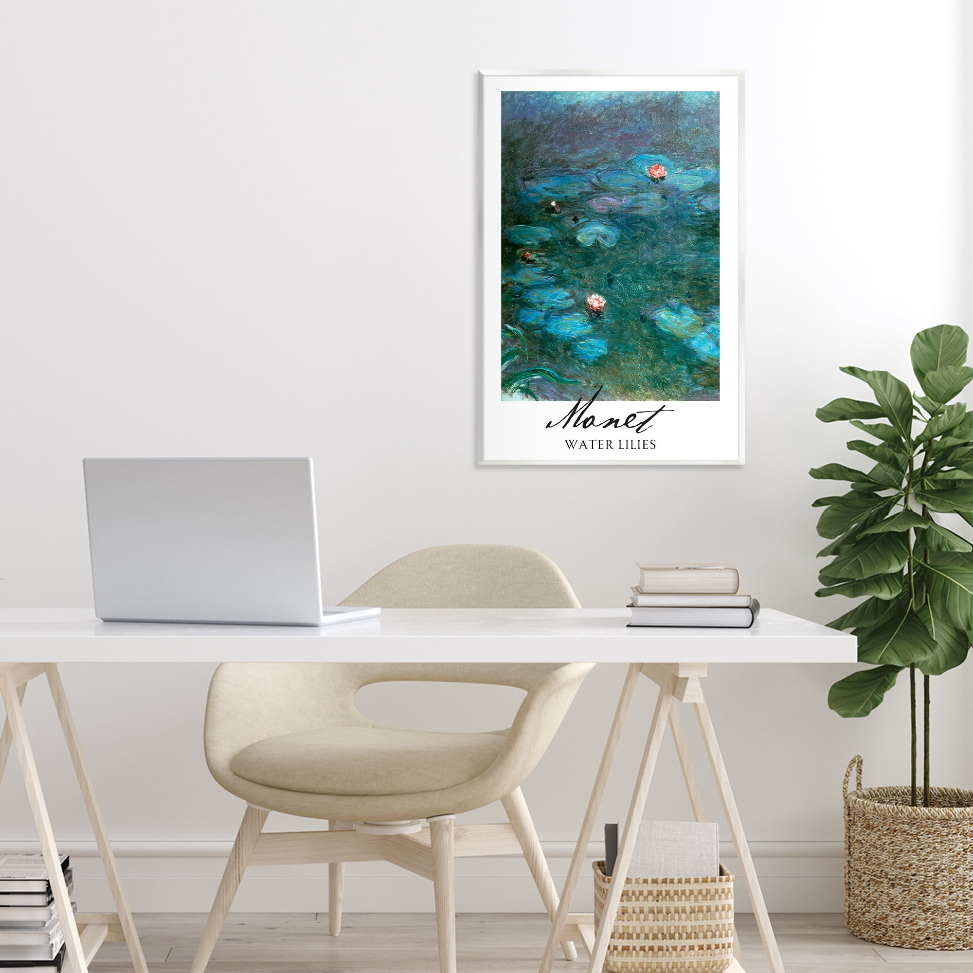 Stupell Industries Monet Water Lilies Wall Plaque Art, design by Vintage Hustle