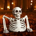 thumbnail image 5 of Konghyp Tabletop White Plastic Half Skeleton Halloween Prop, Realistic Skeleton Decoration for Halloween Party, Table Centerpiece, Indoor and Outdoor Halloween Decor, 5 of 8