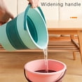 thumbnail image 3 of Collapsible Bucket, Collapsible Plastic Bucket Telescopic Portable Foot Bucket, Foldable Car Wash Bucket 4.6L-B,1 x Collapsible Bucket,Green, 3 of 7