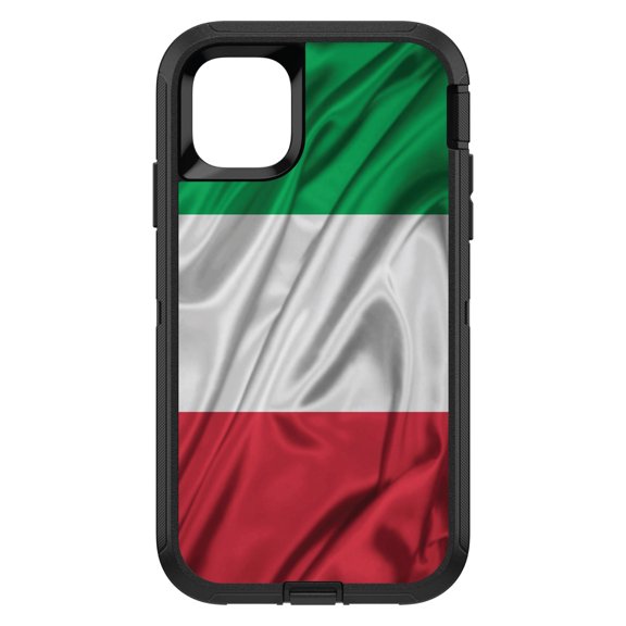 DistinctInk Custom SKIN / DECAL compatible with OtterBox Defender for iPhone 11 Pro (5.8" Screen) - Italian Flag Italy Waving Red White Green - Show Your Love of Italy