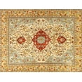 thumbnail image 1 of Ahgly Company Machine Washable Indoor Rectangle Traditional Sedona Brown Area Rugs, 5' x 7', 1 of 7
