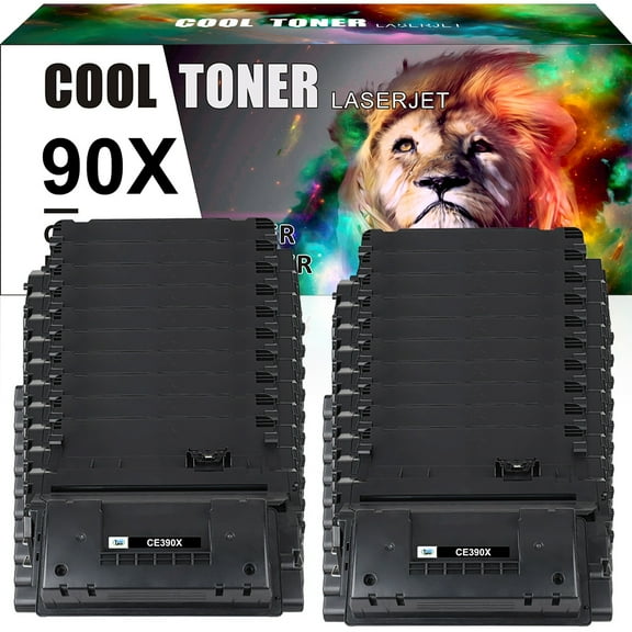 Cool Toner Compatible Toner Replacement for HP CE390X LaserJet Enterprise M4555 MFP series LaserJet Enterprise 600 M602 series 600 M603n M603dn Printer Ink (Black,12-Pack)