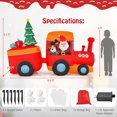 thumbnail image 3 of Gymax 8.6 FT Long Christmas Inflatable Train Inflatable Yard Decoration w/ Built-in LED, 3 of 10