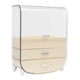 thumbnail image 6 of Rectangular Makeup White Organizer Large Makeup Organizer Cosmetics Skincare with Lid and Drawers, 6 of 15