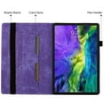 thumbnail image 2 of Allytech Case for iPad Pro 11 Inch 4th/3rd/2nd/1st Gen/iPad Air 11 inch 2024, Lovely Pattern PU Leather Wallet Auto Sleep Wake Shockproof Cover with Stylus Holder Card Slots, Fit iPad Air 4/5, Purple, 2 of 8