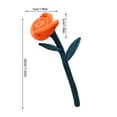thumbnail image 3 of Valentine's Day Plush Rose Flower Stuffed Toy Soft Artificial Rose Bouquet Doll for Romantic Gift Girlfriend Anniversary Party Decoration 1pcs, 3 of 6
