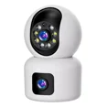 thumbnail image 1 of Camara De Seguridad Wifi Ip Doble Lente Robotica App Icsee Color Blanco, 1 of 1