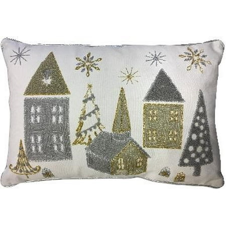 Better Homes & Gardens LED House Holiday Pillow