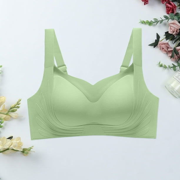 nsendm Female Underwear Adult Sports Bra with Non Removable Pads