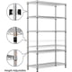 thumbnail image 5 of M MZG Estante de Alambre de Metal de 5 Niveles, Estantes de Almacenamiento de Carbono Steel, Estante de Despensa de Cocina, Plateado, 35x60x158.7cm, 5 of 8