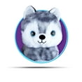 thumbnail image 2 of Cloudz Kids Super Soft N' Cuddly Plush Animal Airplane Travel Neck Pillow! Keep Children Comfy and Supported with a Buddy while Traveling or just Resting at Home - Grey Wolf, 2 of 6