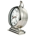 thumbnail image 2 of Howard Miller 635212 11-1/2" X 8-1/2" Global Time Metal Analog Table Top Clock - Nickel, 2 of 2