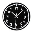 thumbnail image 3 of Reloj de pared acrílico minimalista, sencillo, silencioso, elegante y versátil. Negro, 3 of 9