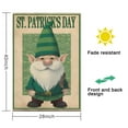 thumbnail image 5 of St. Patrick's Day Yard Flags Holiday Outdoor Flag Gnome Green Lucky Clovers Outdoor Flags 28''×40'' Linen Vertical Double Sided Garden Flag for Home,Garden Decorations, 5 of 6