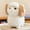 White bighorn sheep, variant on Large Horned Woolen Toy Simulated Baby Sheep Doll Creative Baby Lamb Puppet Children's Comforting Baby Doll