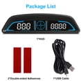 thumbnail image 7 of iMountek Digital GPS Speedometer Universal Heads Up Display with Acceleration Time Compass Altitude Driving Distance Over Speed Alarm for All Vehicle, 7 of 7