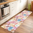 thumbnail image 2 of Coastal Coral 2'x6' Runner Rugs for Hallway Kitchen Bedside Non Slip, Summer Ocean Marine Coral Starfish Watercolor Entryway Rug Runners with Rubber Backing, Long Carpet Runner for Laundry Room, 2 of 8