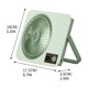thumbnail image 2 of 2026 Digital Desktop Small Fan Usb Rechargeable Personal Air Cooler Quiet Operation for Estudiante Dorm Office Desk Uso, Ukhbmc, 2 of 7