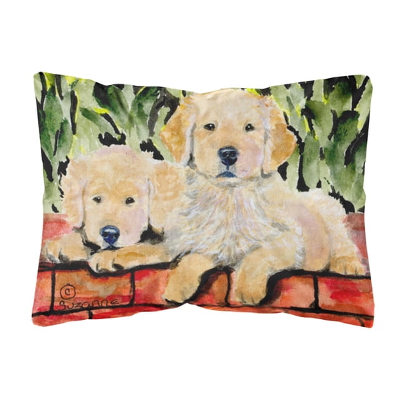 Dog Portrait/Landscape Painting Fabric Decorative Pillow