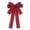 Red-RD, variant on JJV Christmas Bow for Wreath 7x5 Inch Vintage Wreath Bow Christmas Tree Topper Ornament Bow for Home Outdoor Indoor Party