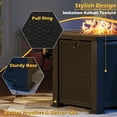 thumbnail image 3 of Devoko  Outdoor  Fire Pit 28" Square 50000 BTU Patio Propane Fire Pit Table with Lava Rocks, 3 of 9